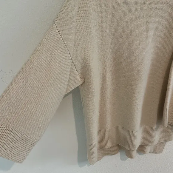 Baldwin Winona Baby Wool Cashmere Yak Minimalist Tunic Knit Cozy Sweater