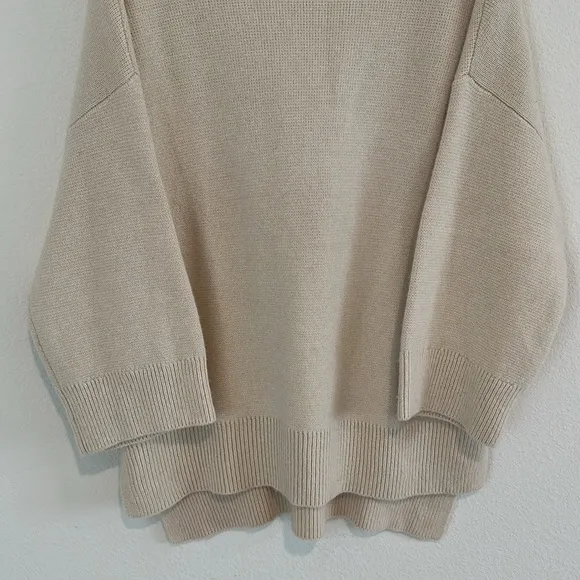 Baldwin Winona Baby Wool Cashmere Yak Minimalist Tunic Knit Cozy Sweater