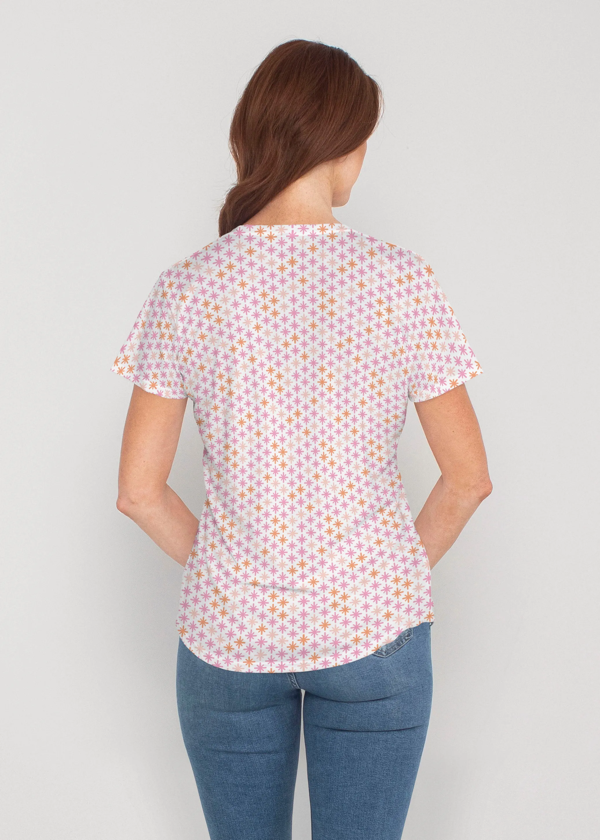 Bangles & Dots (8022) ~ Contoured Tri-Blend Scoop Tee
