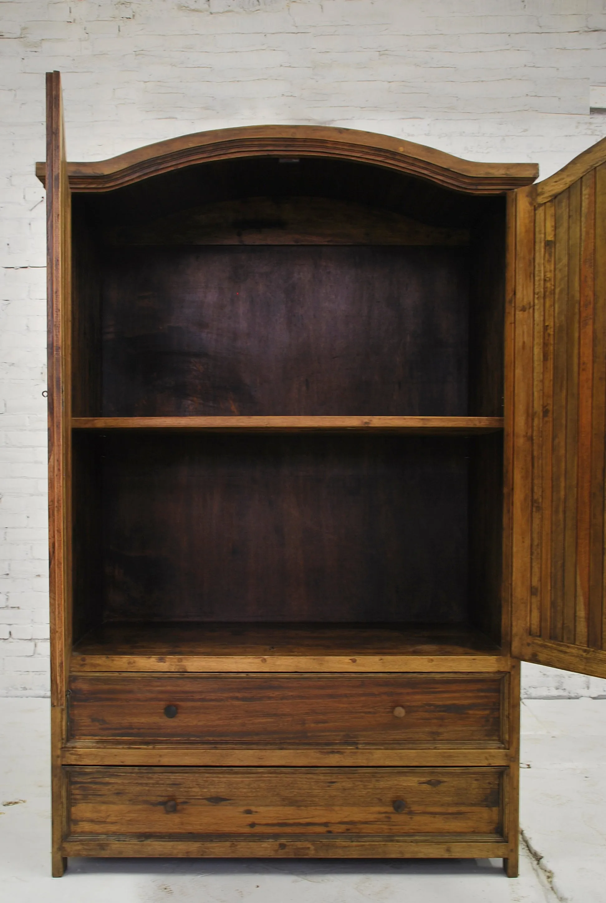 Barn Wood Armoire - Strip Panels and Hidden Doors  AR-020