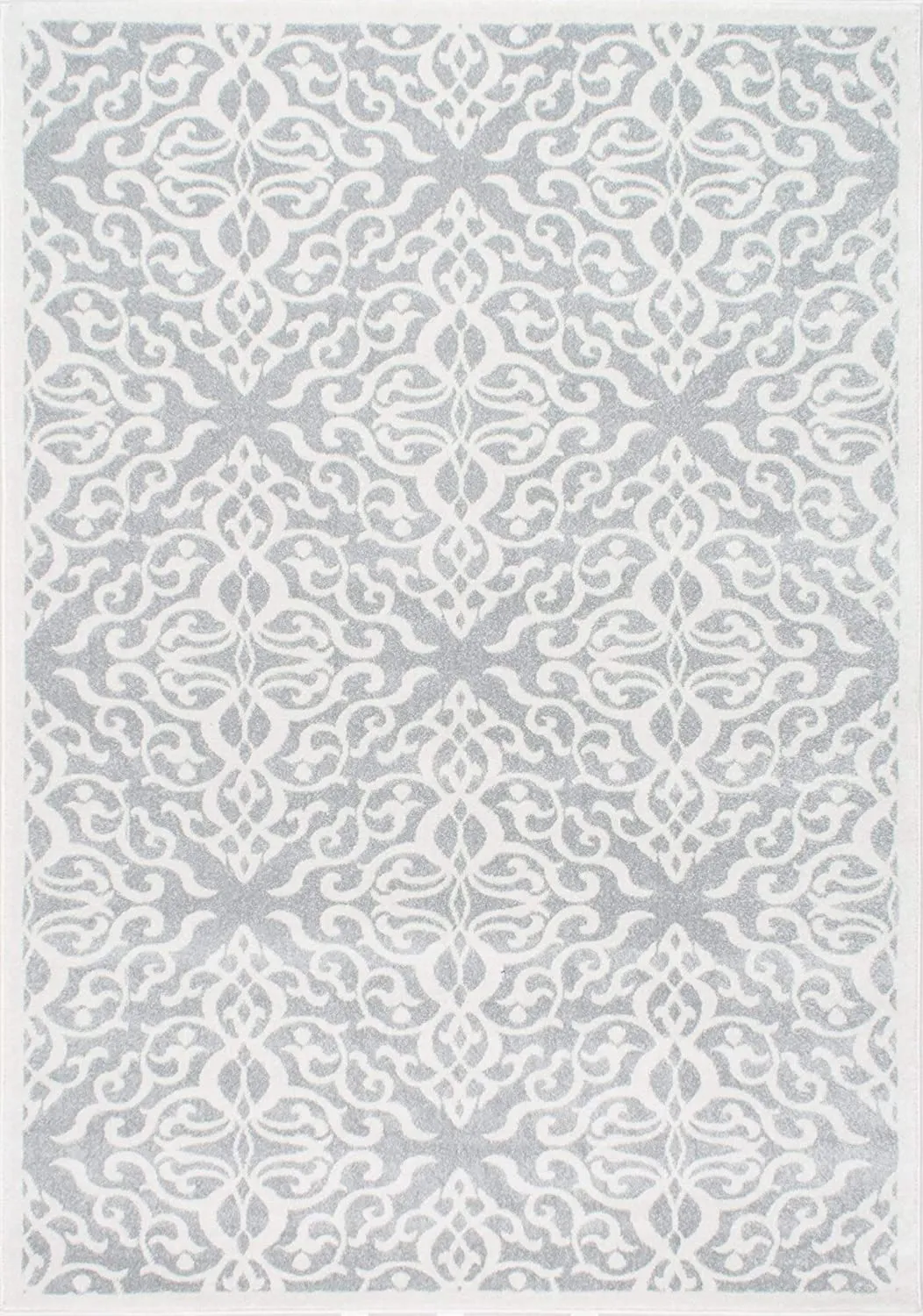 Beautiful nuLOOM Contessa Silver 5 ft. x 7 ft. 5-inch Indoor Area Rug! Retails $206 