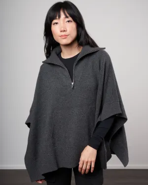 becky poncho - anthracite