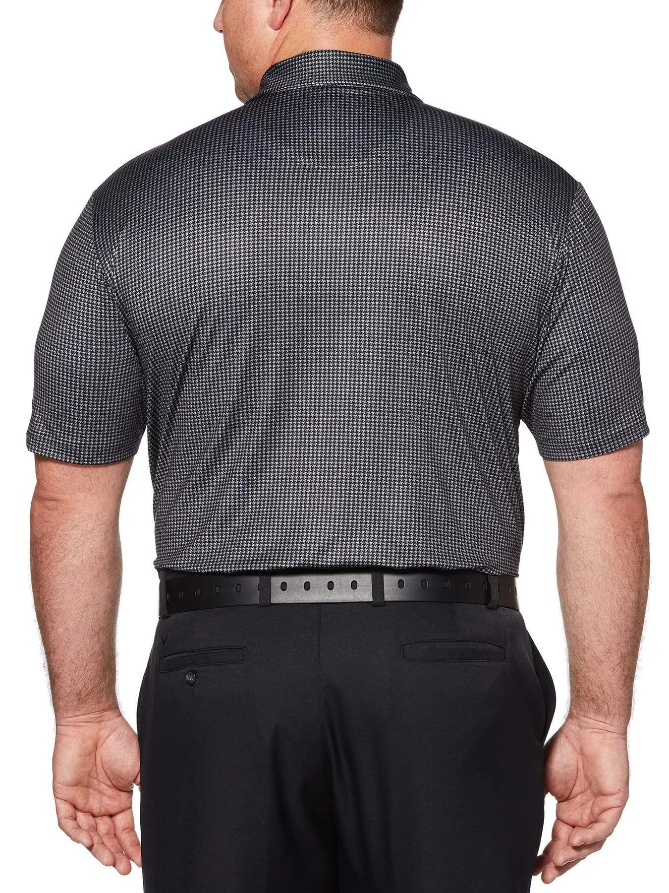 Big & Tall Houndstooth Printed Polo