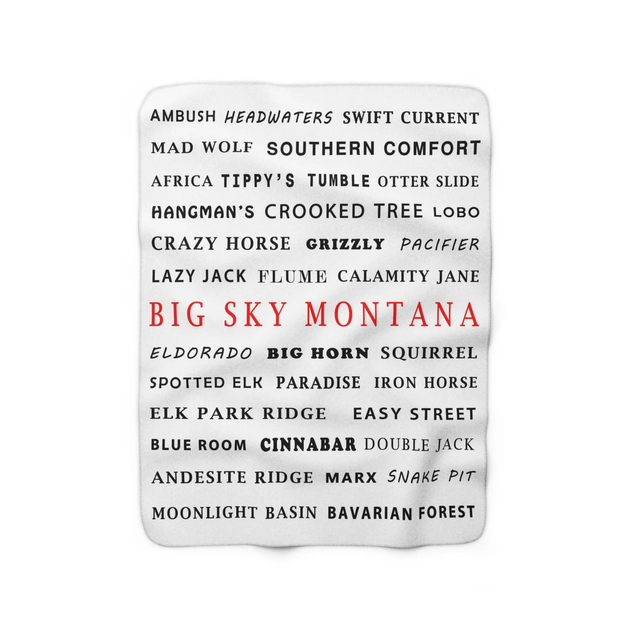 Big Sky Montana - Fleece Blanket