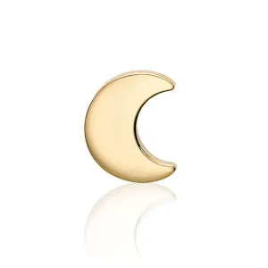Birks Yellow Gold Single Moon Stud Earring