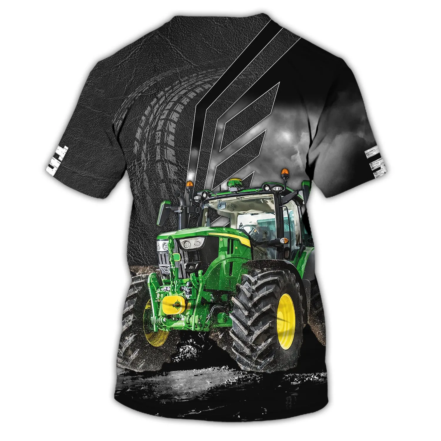 Black 3D Tractor Shirt Truck Driver Shirts Tractor 3D T-Shirt