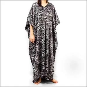 Black & White Printed Nightwear Kaftan