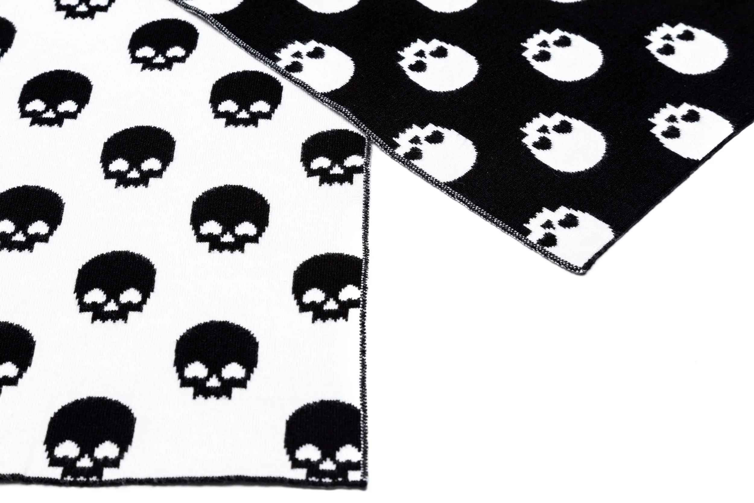 Black & White Skull Scarf