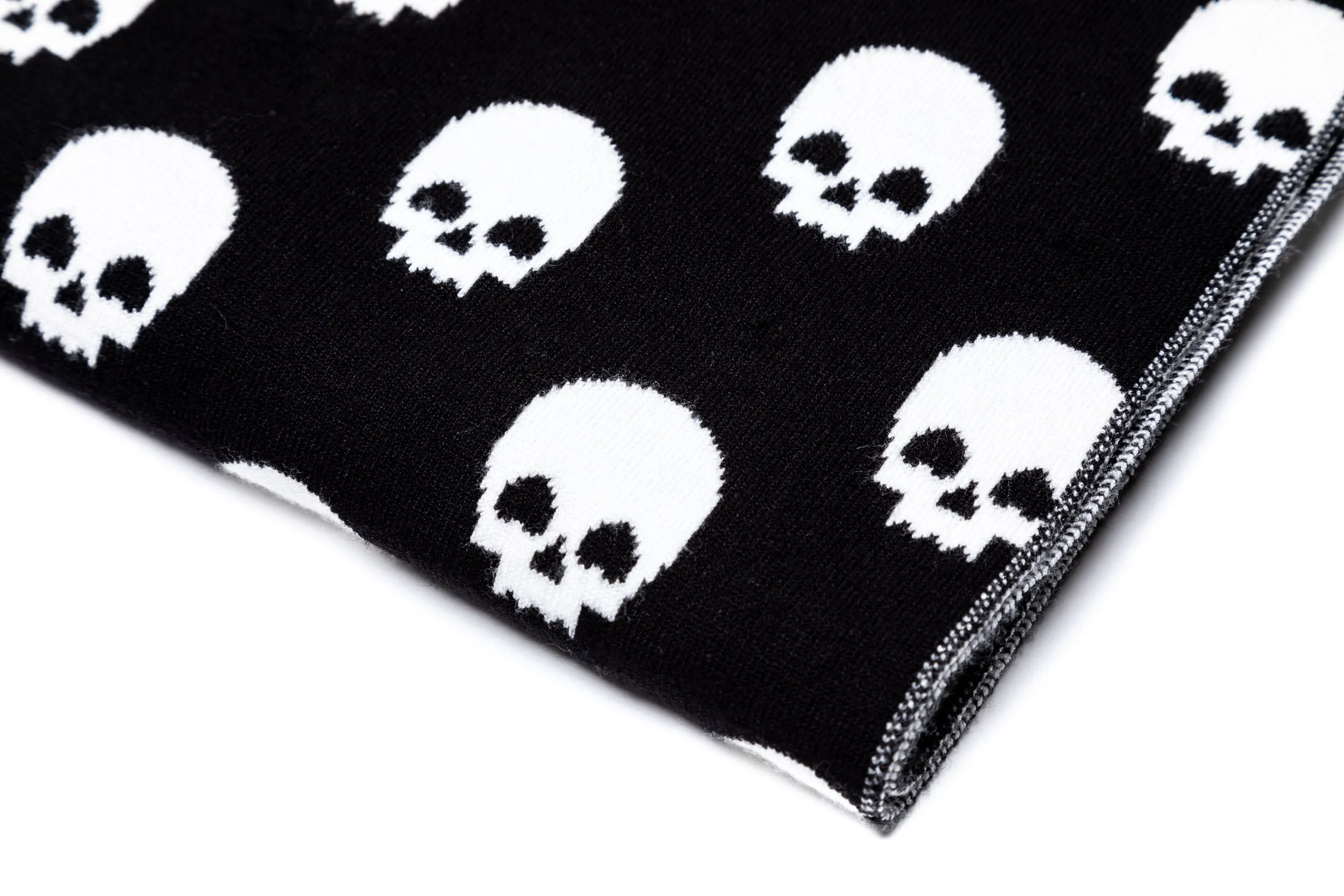 Black & White Skull Scarf