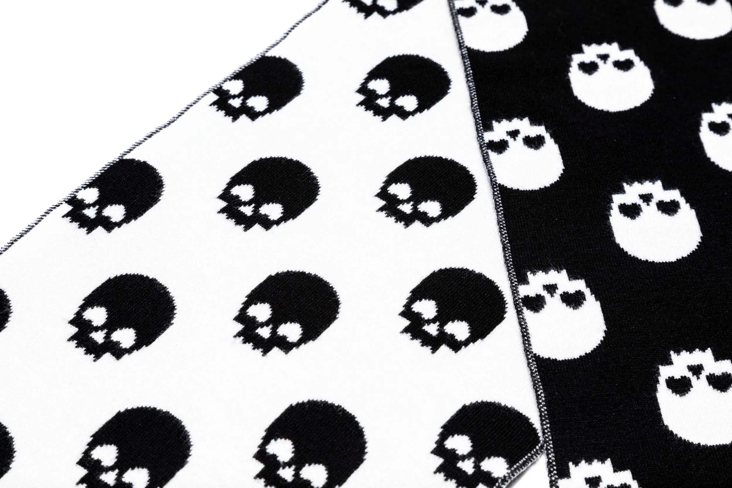 Black & White Skull Scarf