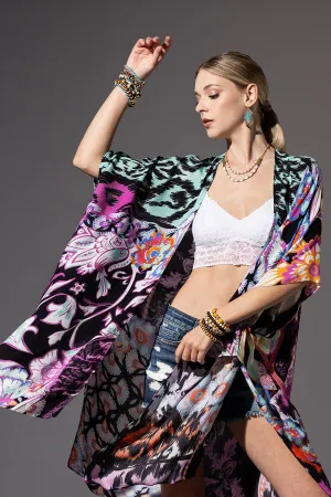 Black Aztec Kimono Duster