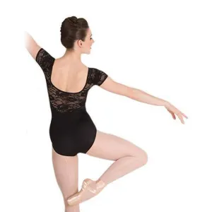 Body Wrappers Lace Sleeve Dance Leotard - P1082 - Womens