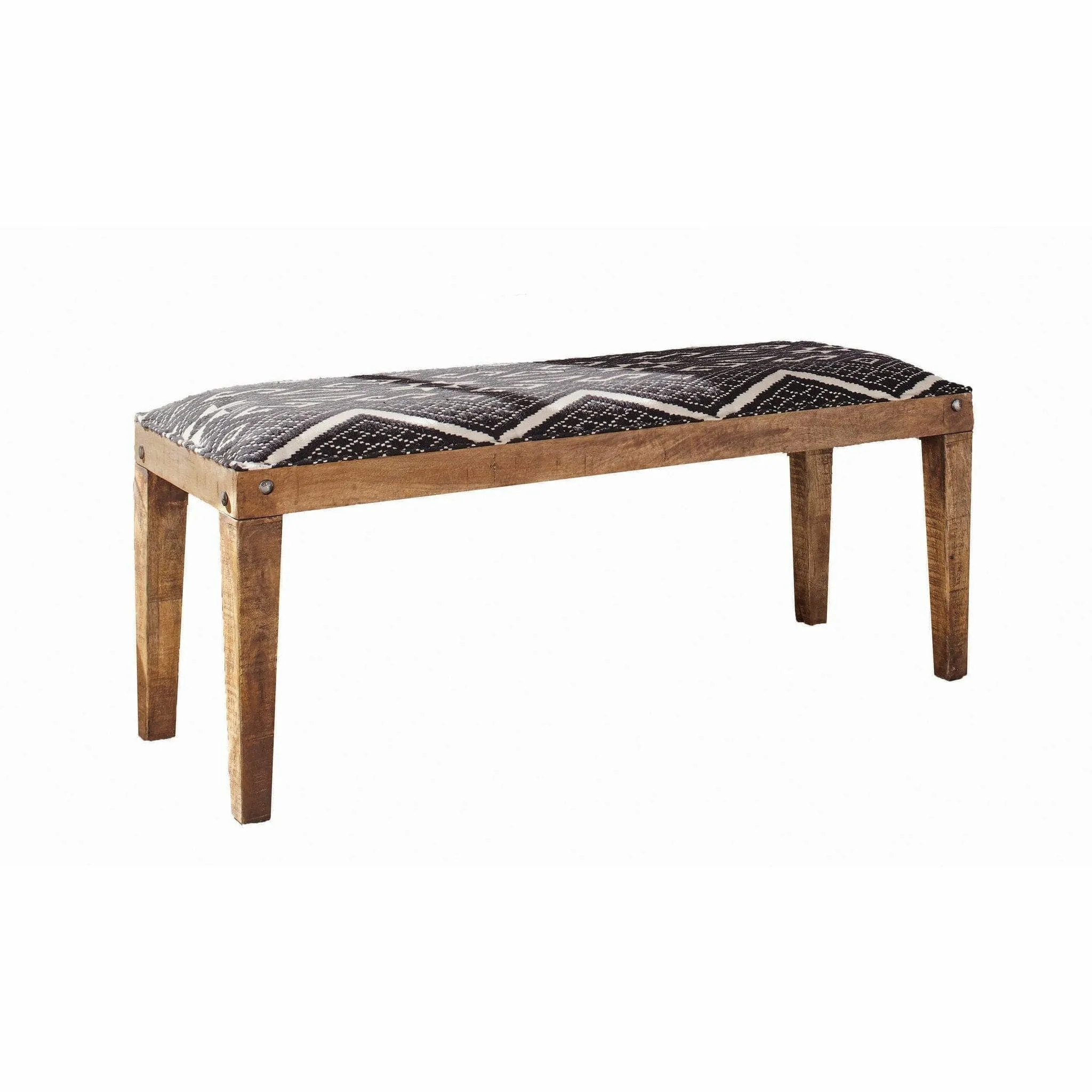 Boho Bench in Black