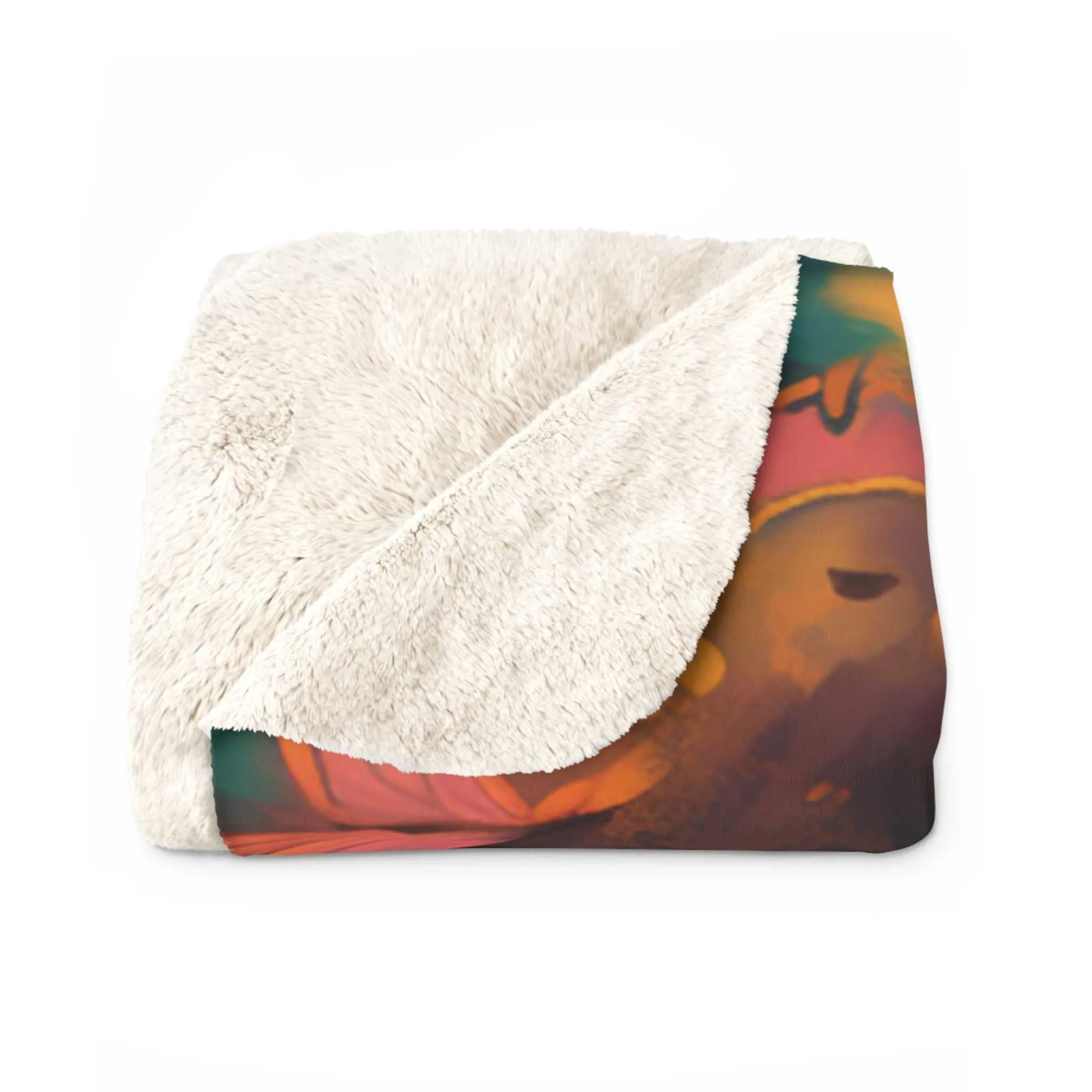 Butterfly Woman Sherpa Fleece Blanket