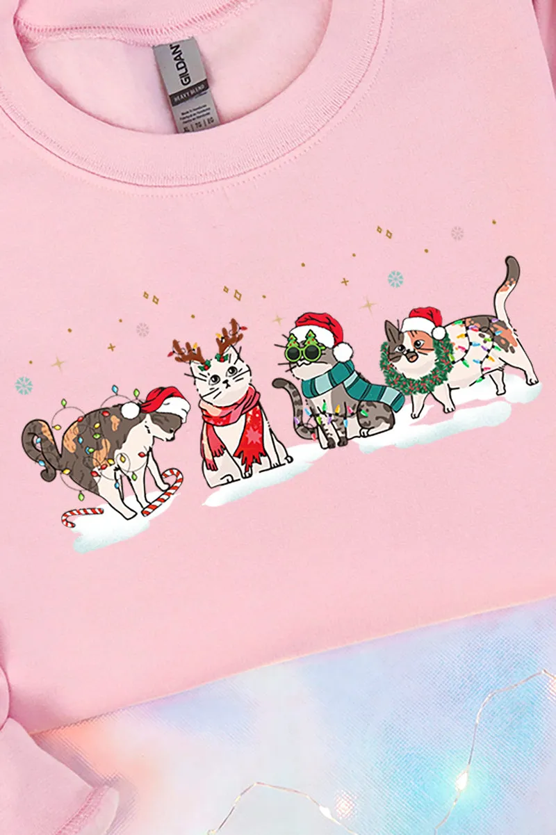 Cat Christmas Unisex NuBlend Crew Sweatshirt