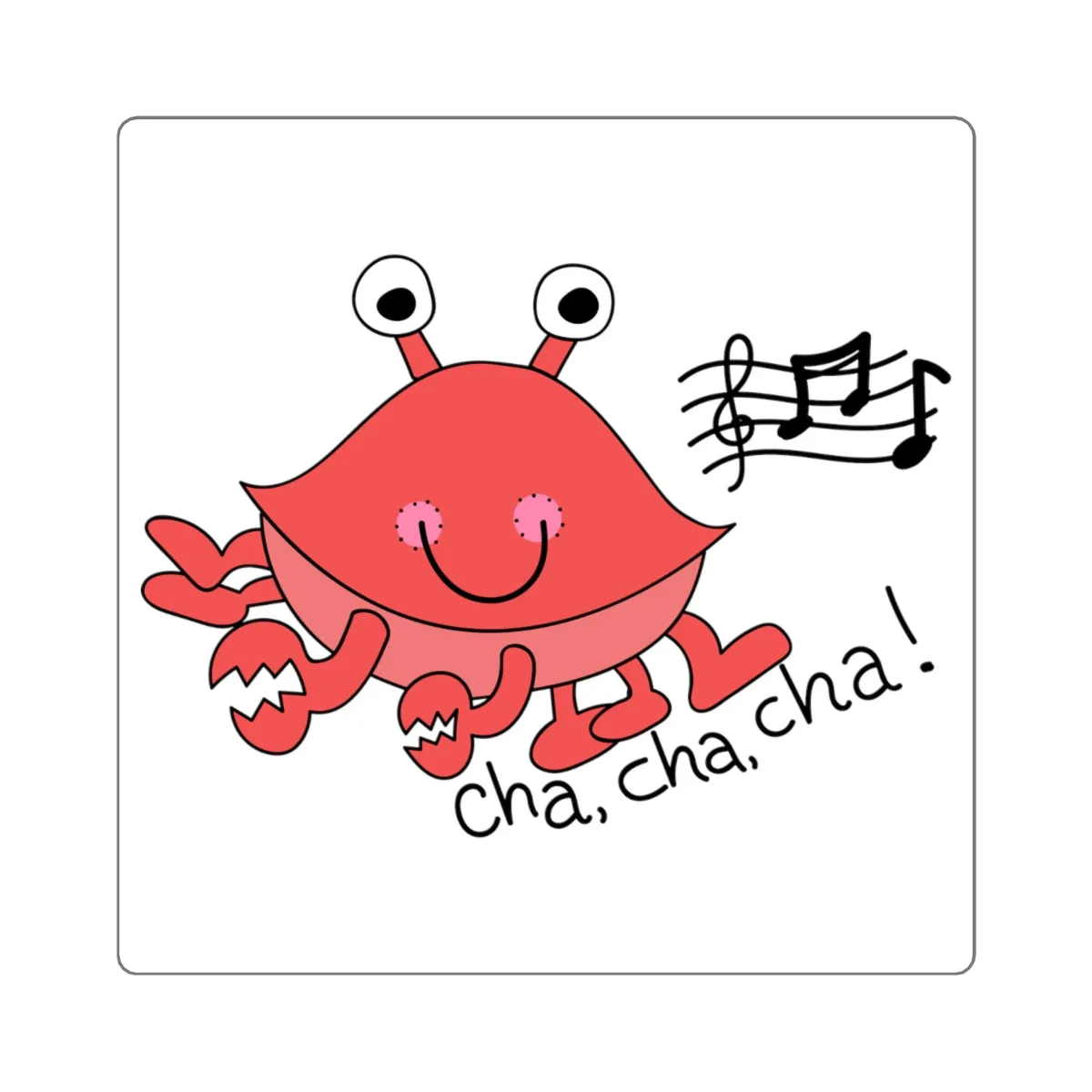 Cha, Cha, Cha! Square Stickers