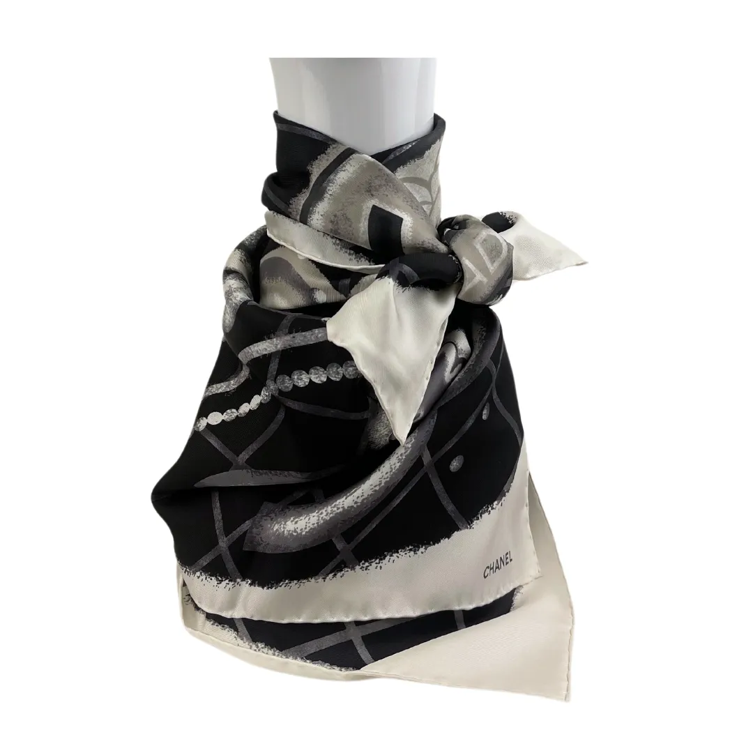 Chanel Fragrance Logo Neck Scarf
