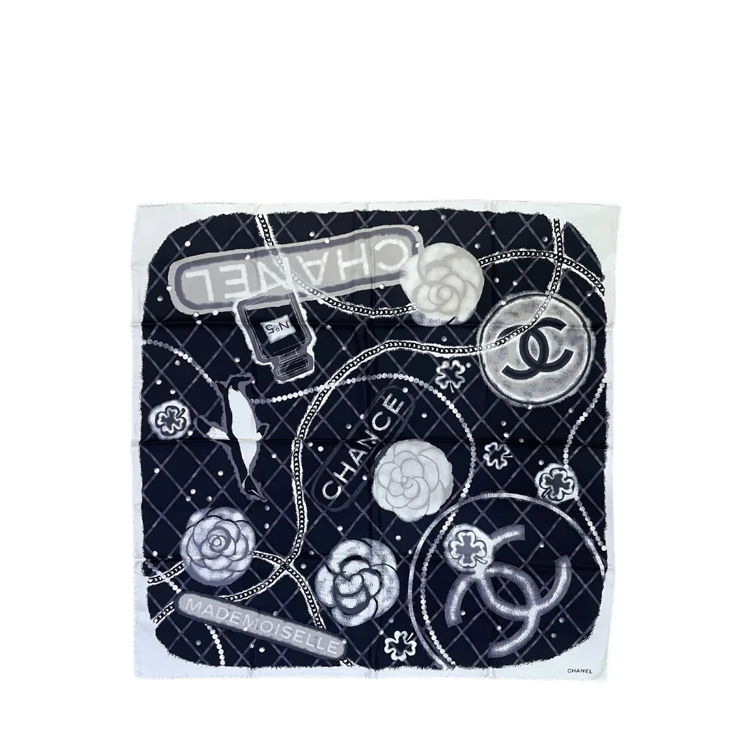 Chanel Fragrance Logo Neck Scarf
