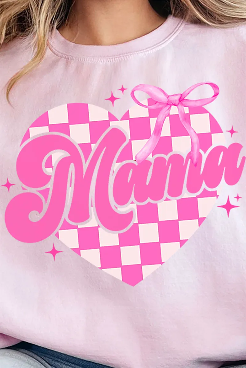 Checkered Love Mama Unisex NuBlend Crew Sweatshirt