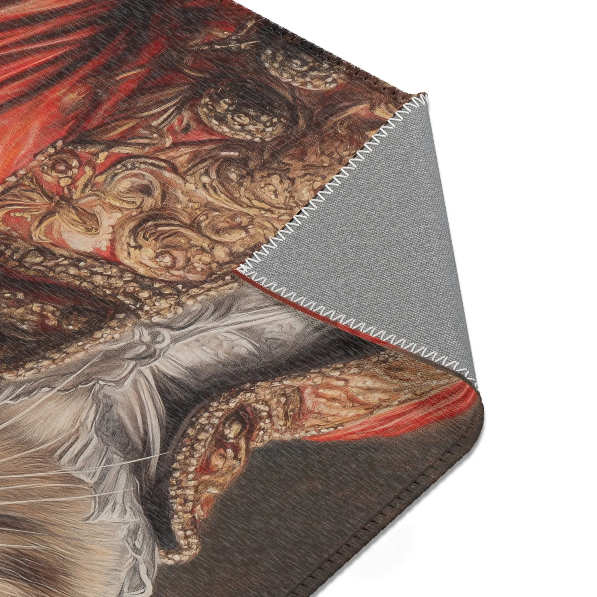 Chic Renaissance Cat Accent Rug