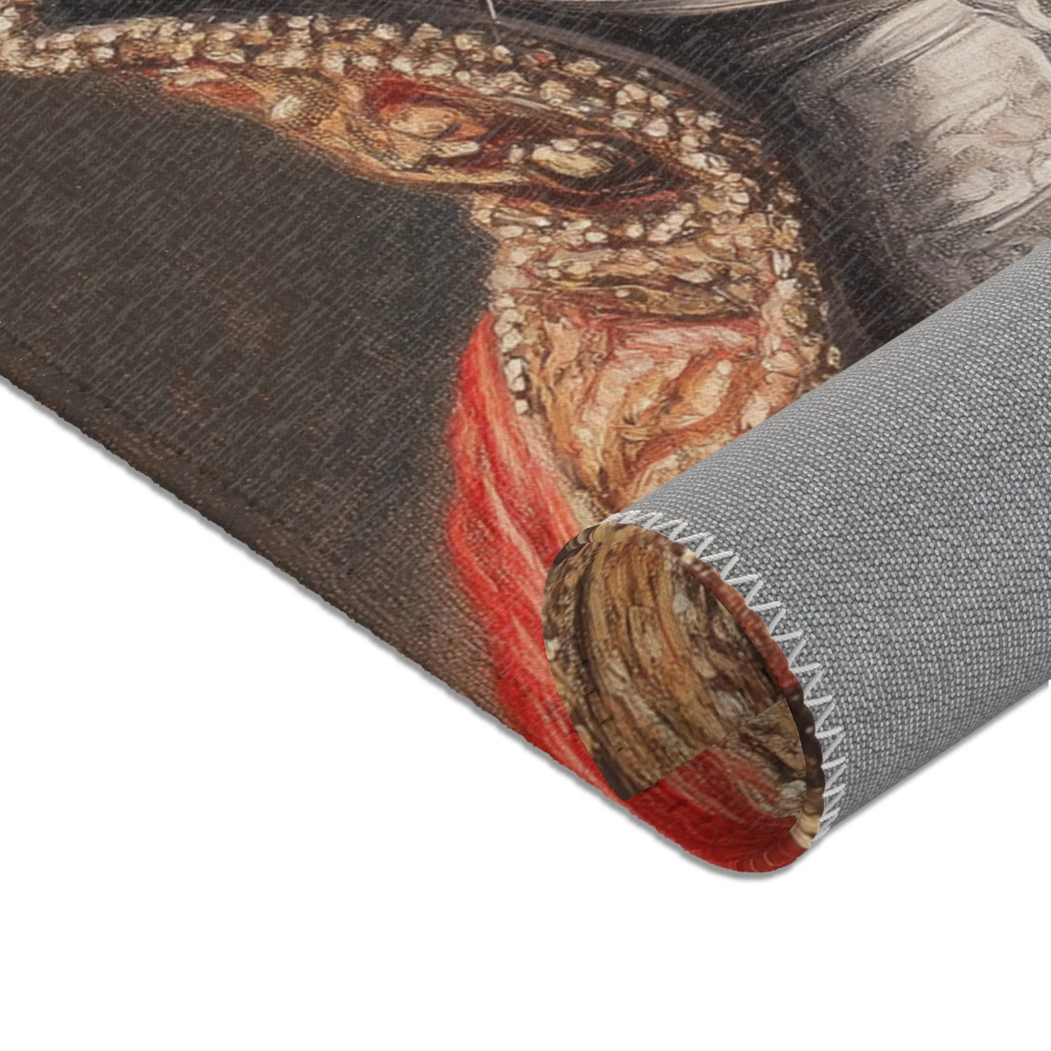 Chic Renaissance Cat Accent Rug