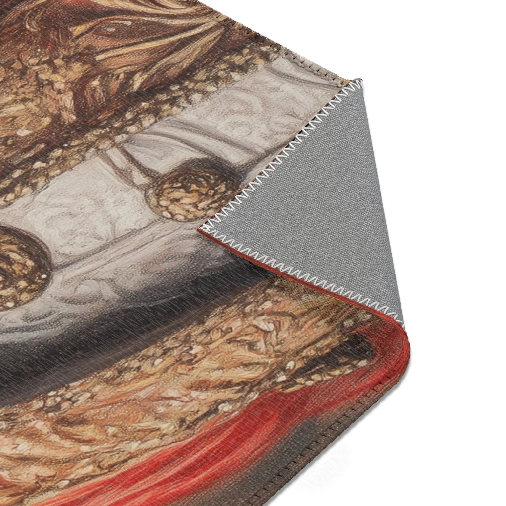 Chic Renaissance Cat Accent Rug
