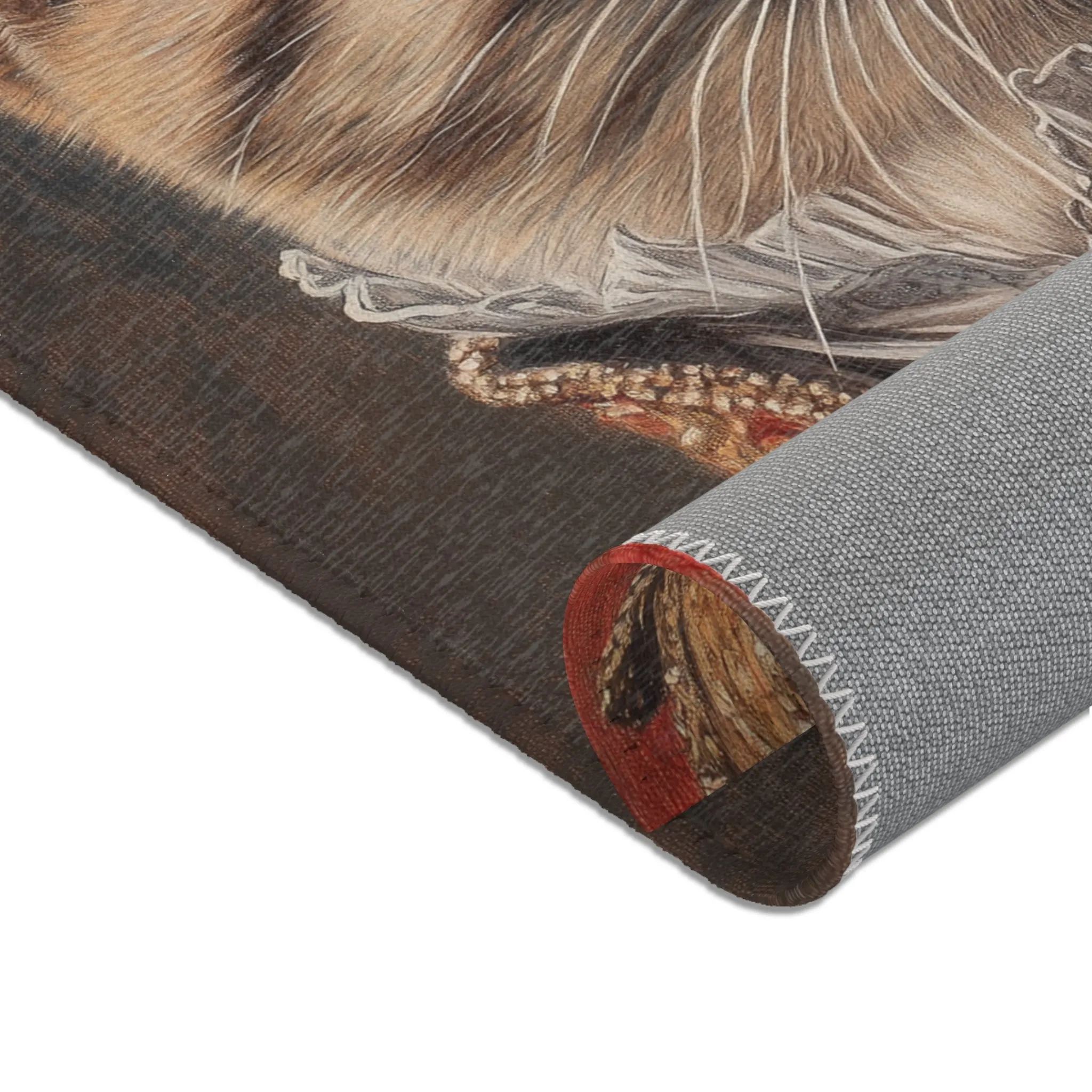 Chic Renaissance Cat Accent Rug