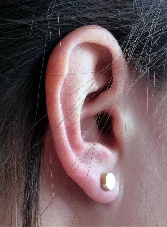Chic Styled Set of Three Hand-Made Circle Dot Stud Earrings - 0167