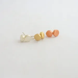 Chic Styled Set of Three Hand-Made Circle Dot Stud Earrings - 0167