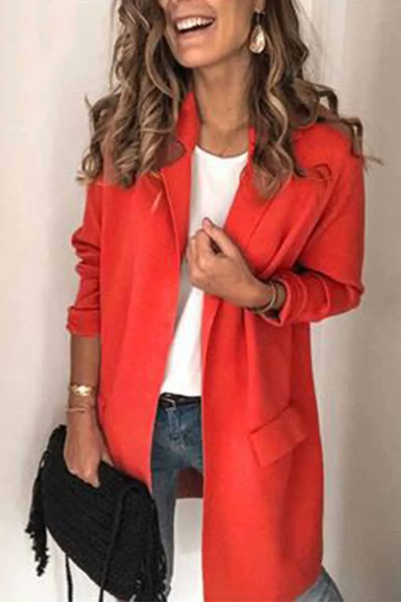 Chicindress Casual Solid Color Long Sleeve blazer(6 Colors)