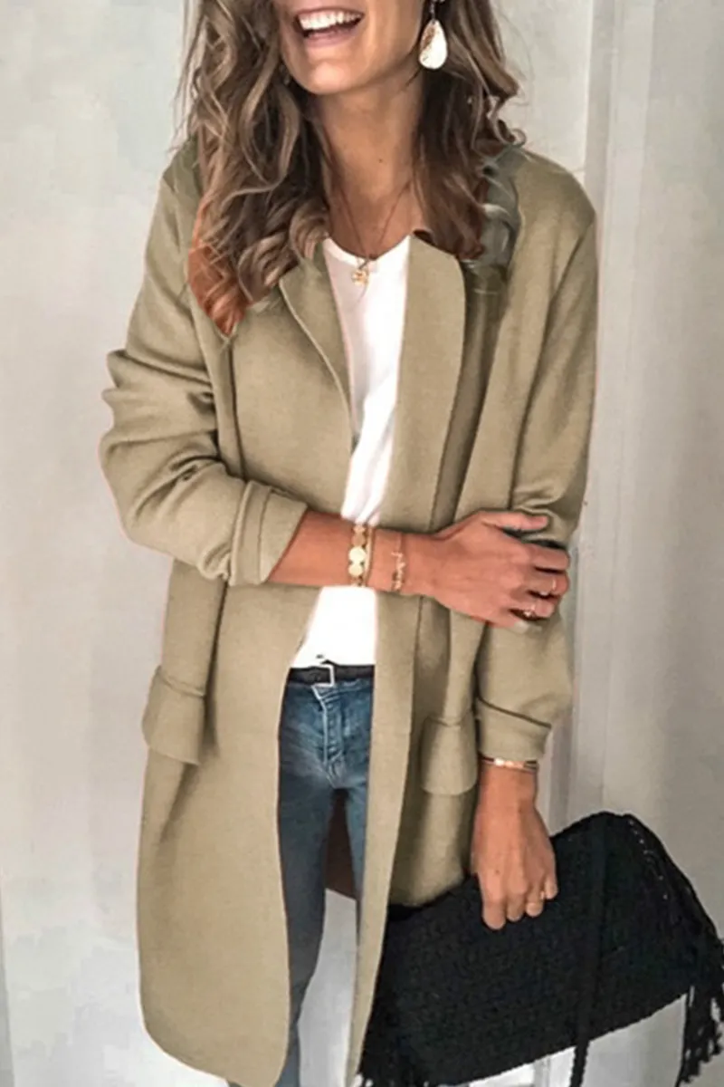 Chicindress Casual Solid Color Long Sleeve blazer(6 Colors)