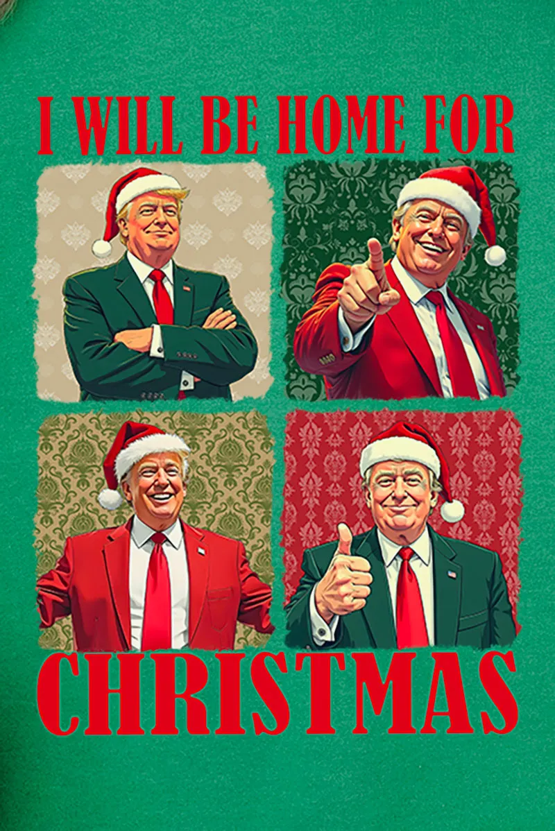 Christmas Colors Trump Home For Christmas Unisex NuBlend Crew Sweatshirt