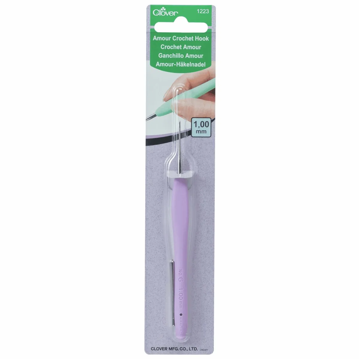 Clover Crochet Hook - Amour - 1mm