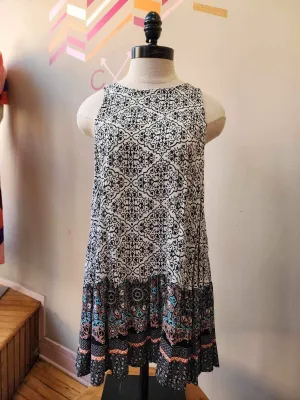 Colette Cutie Vintage Black Paisley Tank