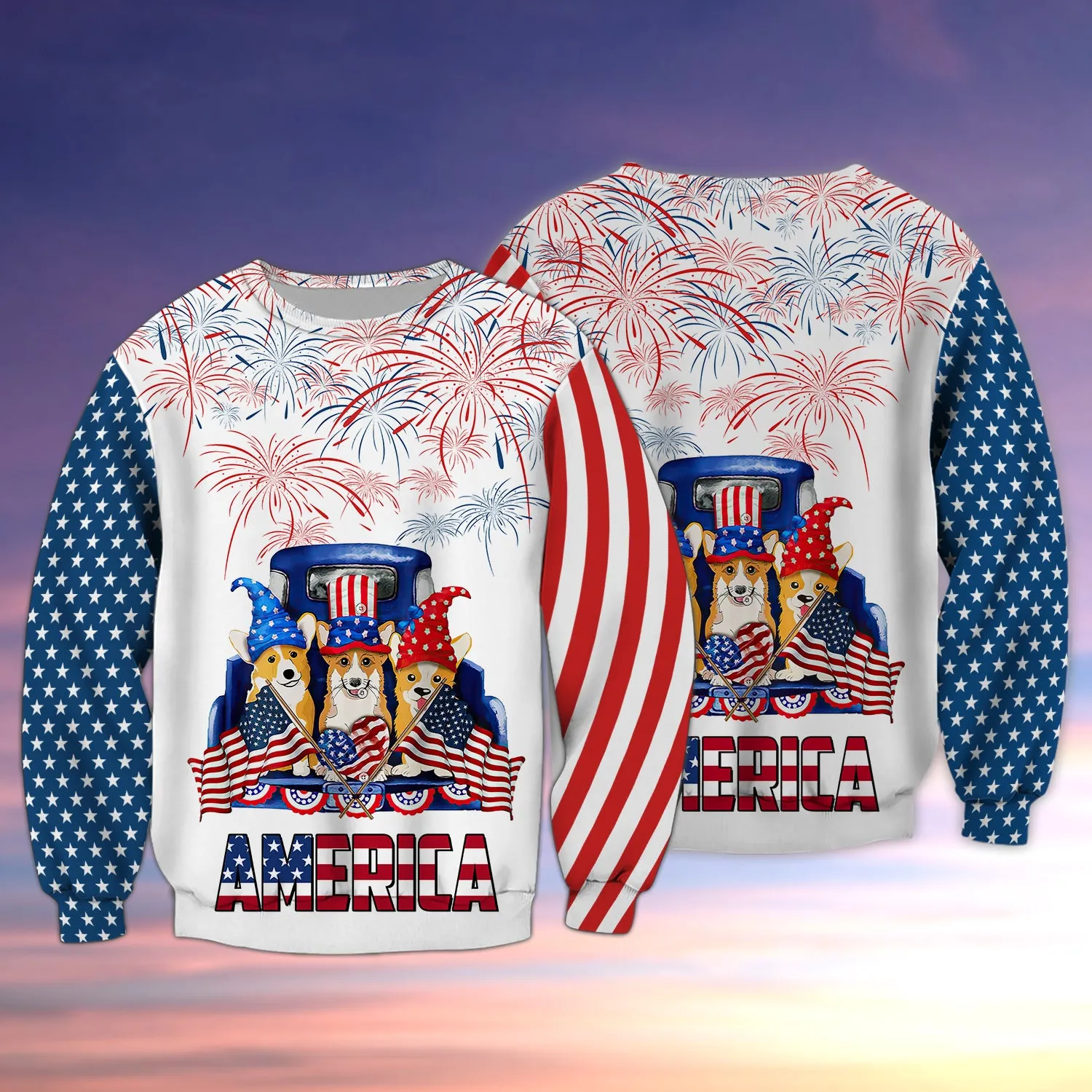 Corgi - Independence Is Coming 3D Full Print