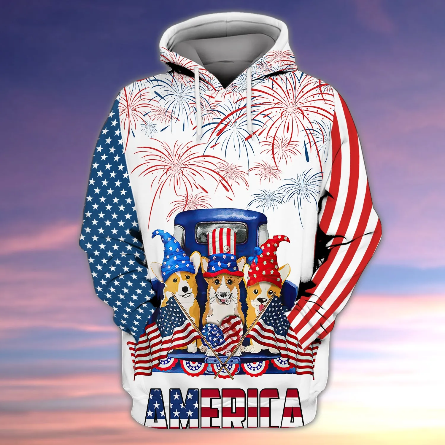 Corgi - Independence Is Coming 3D Full Print