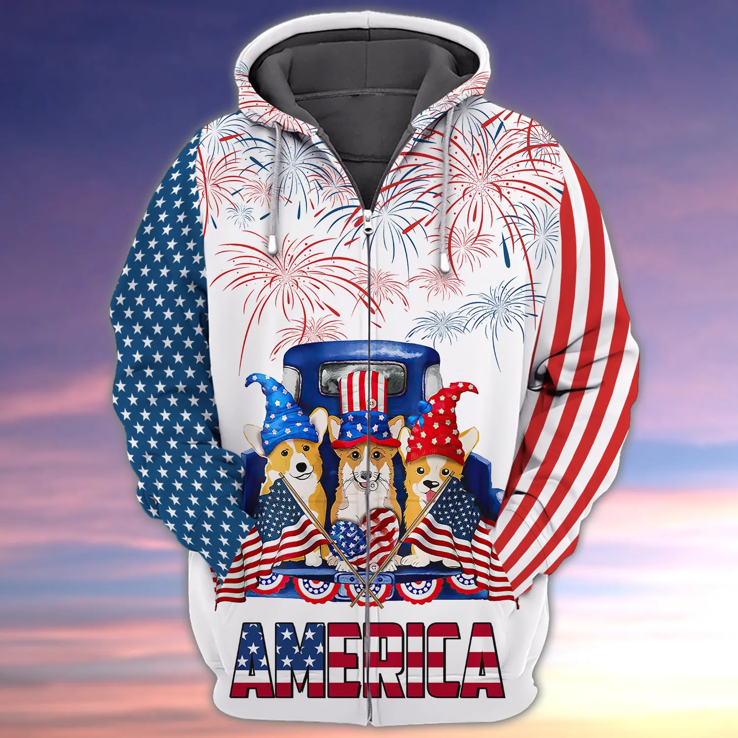 Corgi - Independence Is Coming 3D Full Print