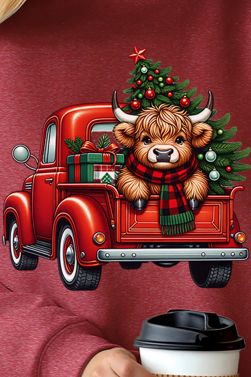 Cowbell Truck Christmas Unisex NuBlend Crew Sweatshirt