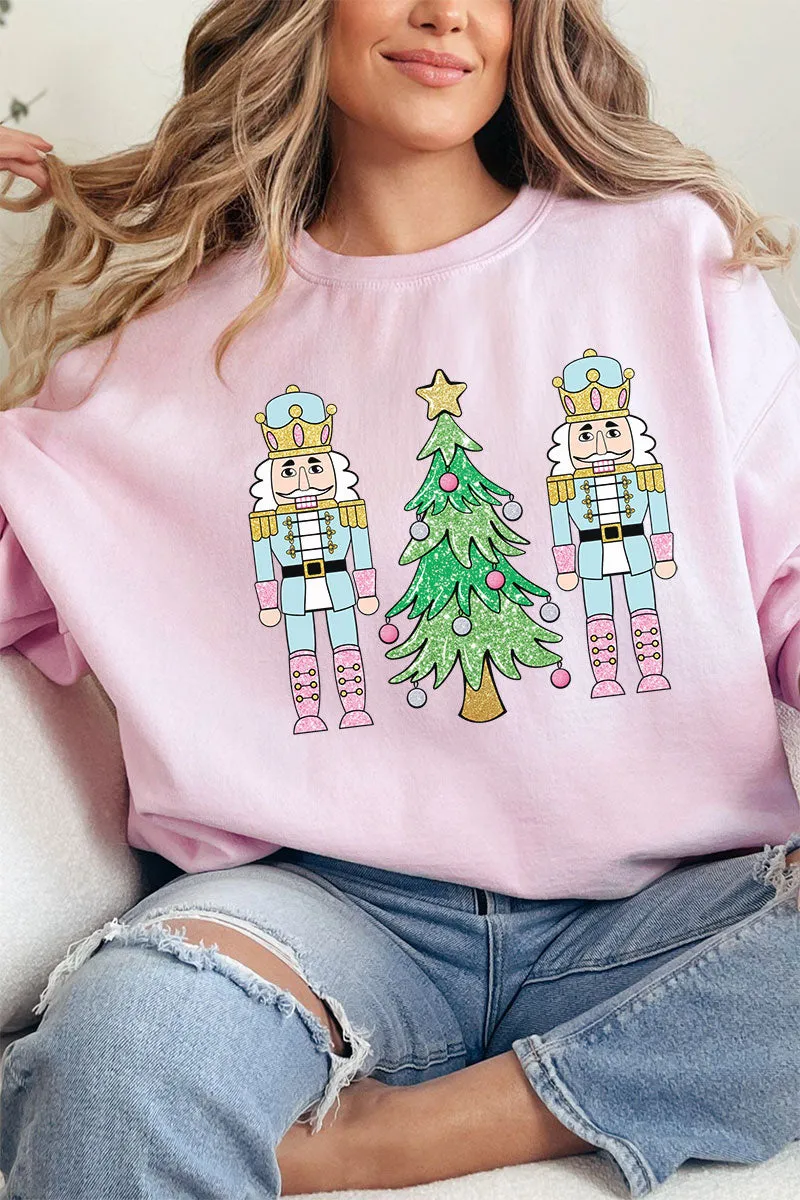 Crackin' Around The Christmas Tree Unisex NuBlend Crew Sweatshirt
