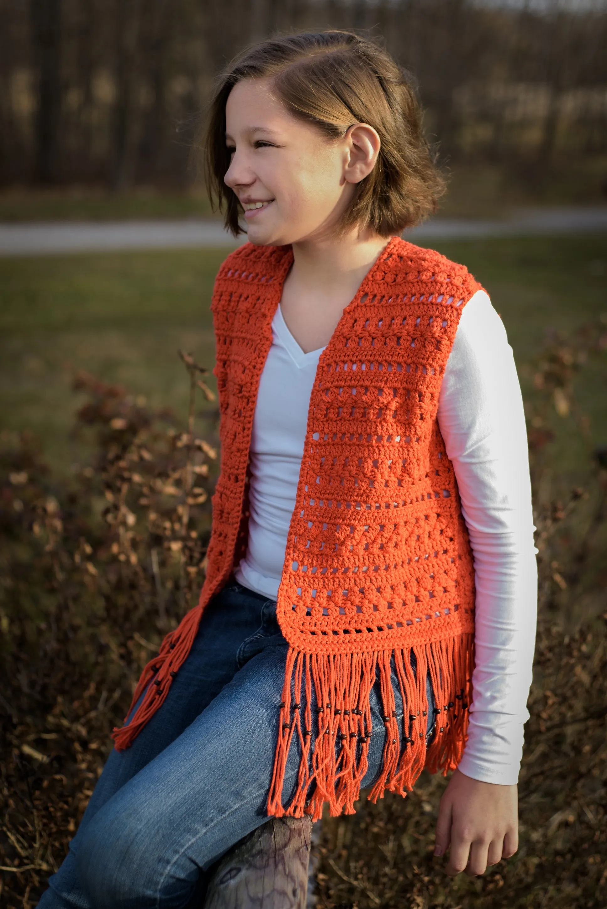 Crochet Covers for Tweens and Teens Crochet Pattern Paperback Book - Layla Vest, Sugar Skull Poncho, Snowflake Poncho, and Eiffel Tower Sweater Patterns