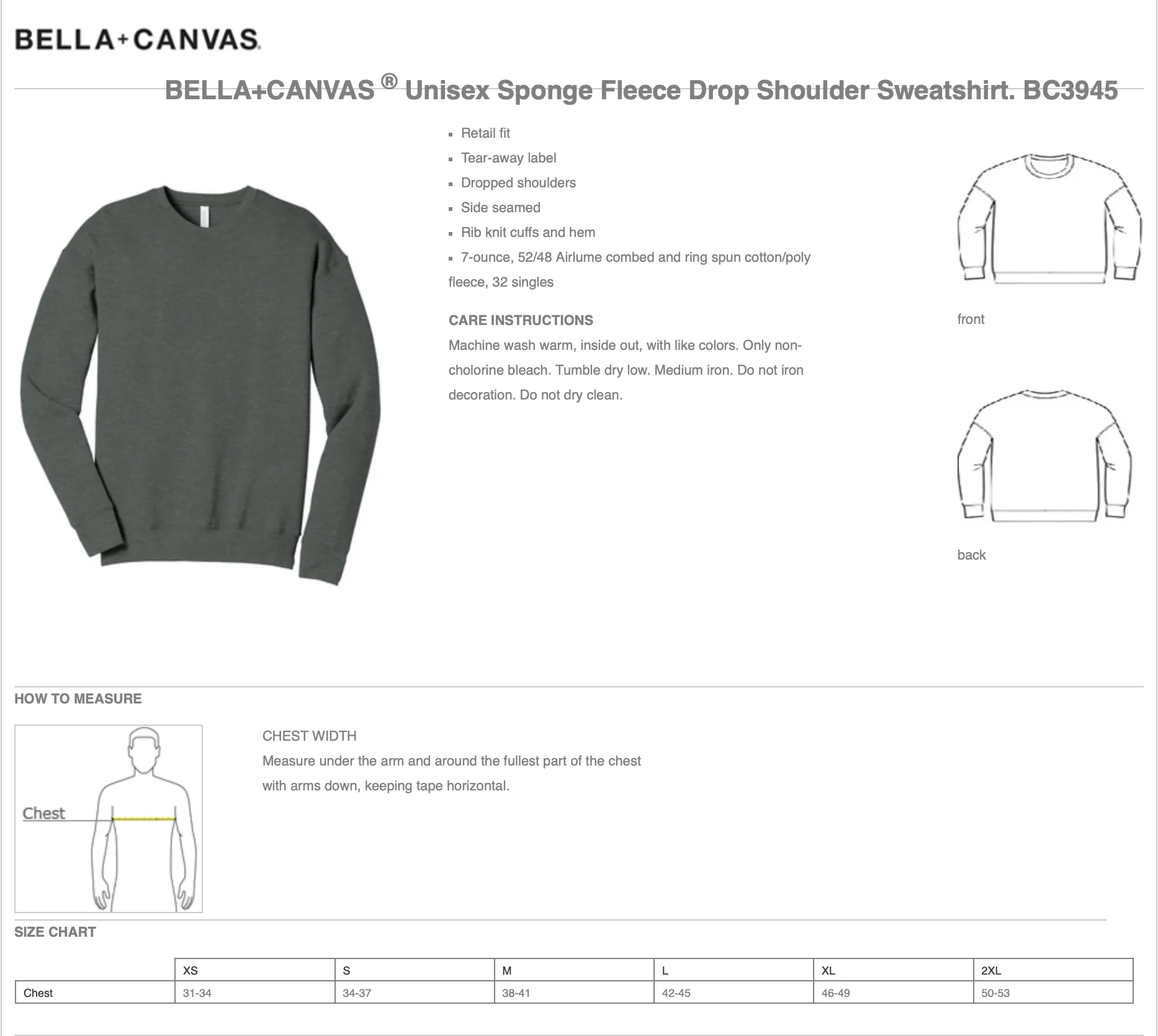 Custom crewneck pullover