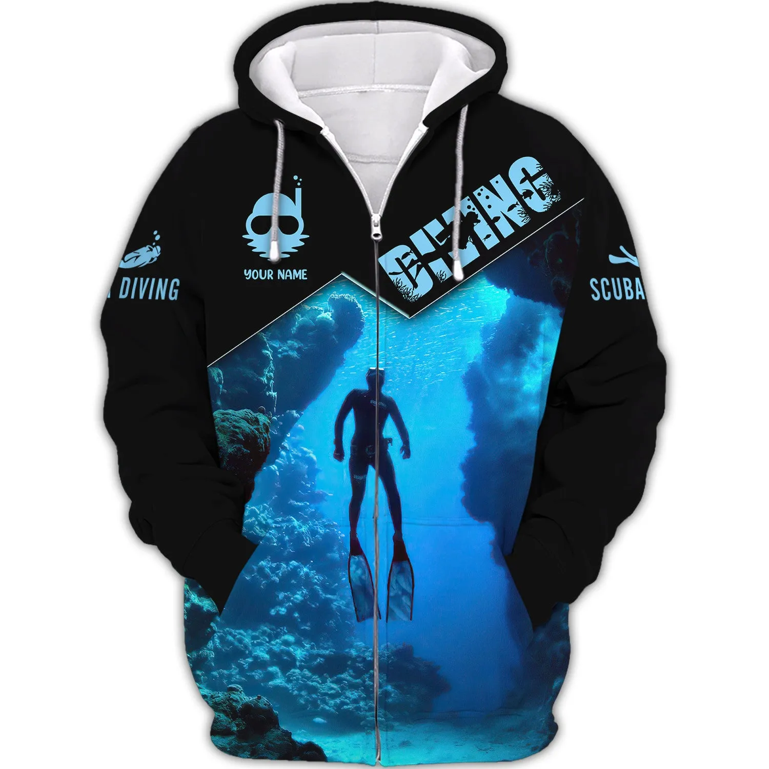 Custom Diving Tee Shirt Scuba Diving 3D Shirts Gift For Divers