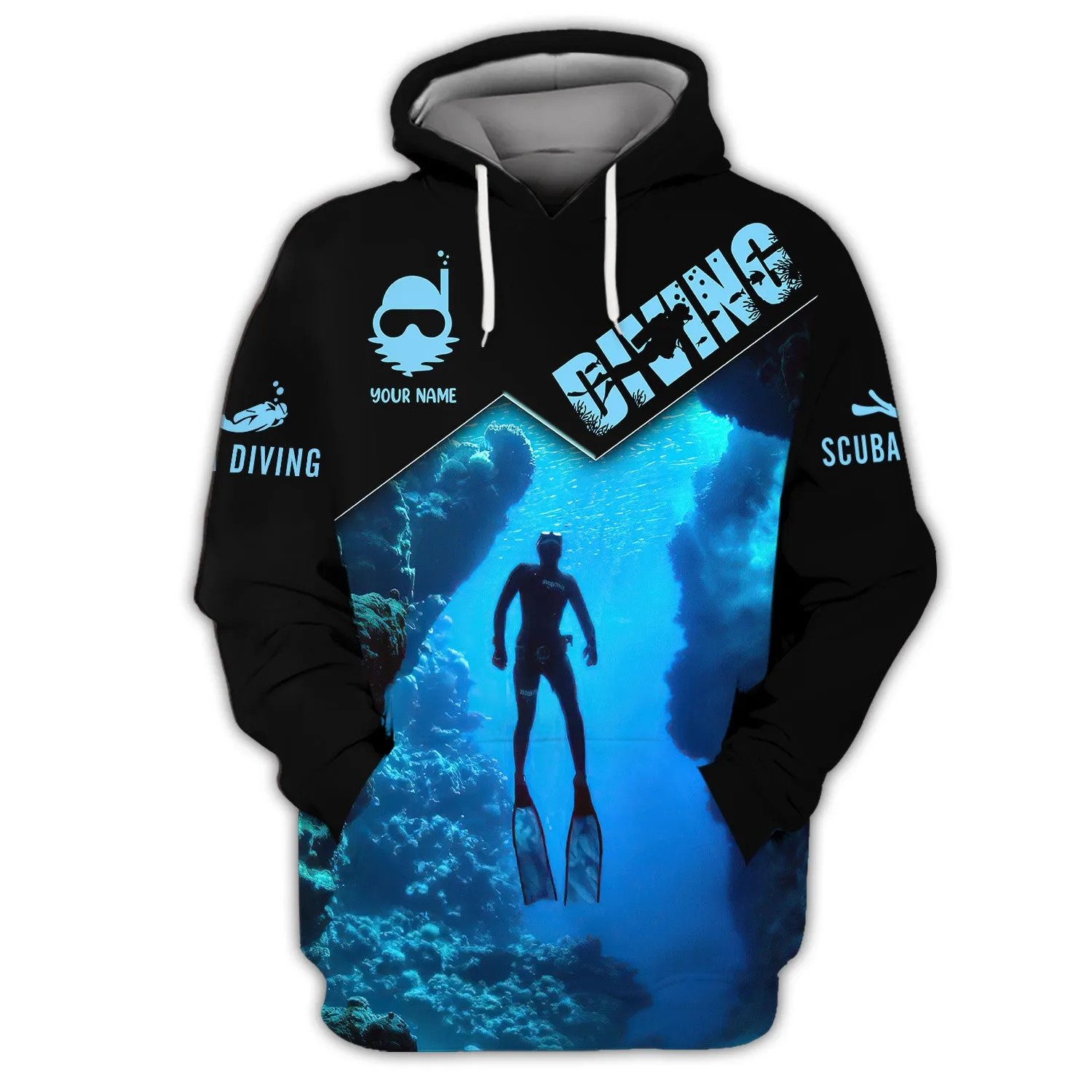 Custom Diving Tee Shirt Scuba Diving 3D Shirts Gift For Divers