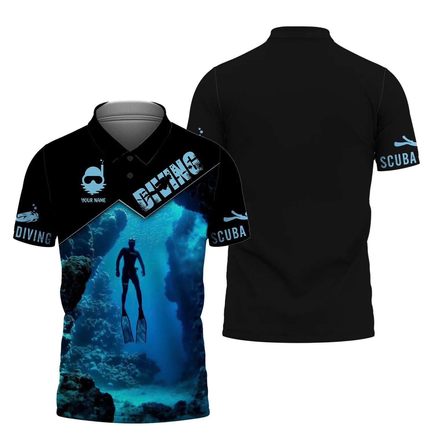 Custom Diving Tee Shirt Scuba Diving 3D Shirts Gift For Divers