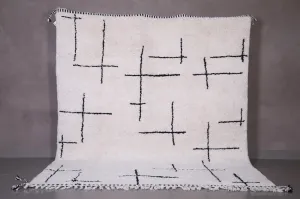 Custom striped Moroccan rug - Handmade Berber rug - Wool rug
