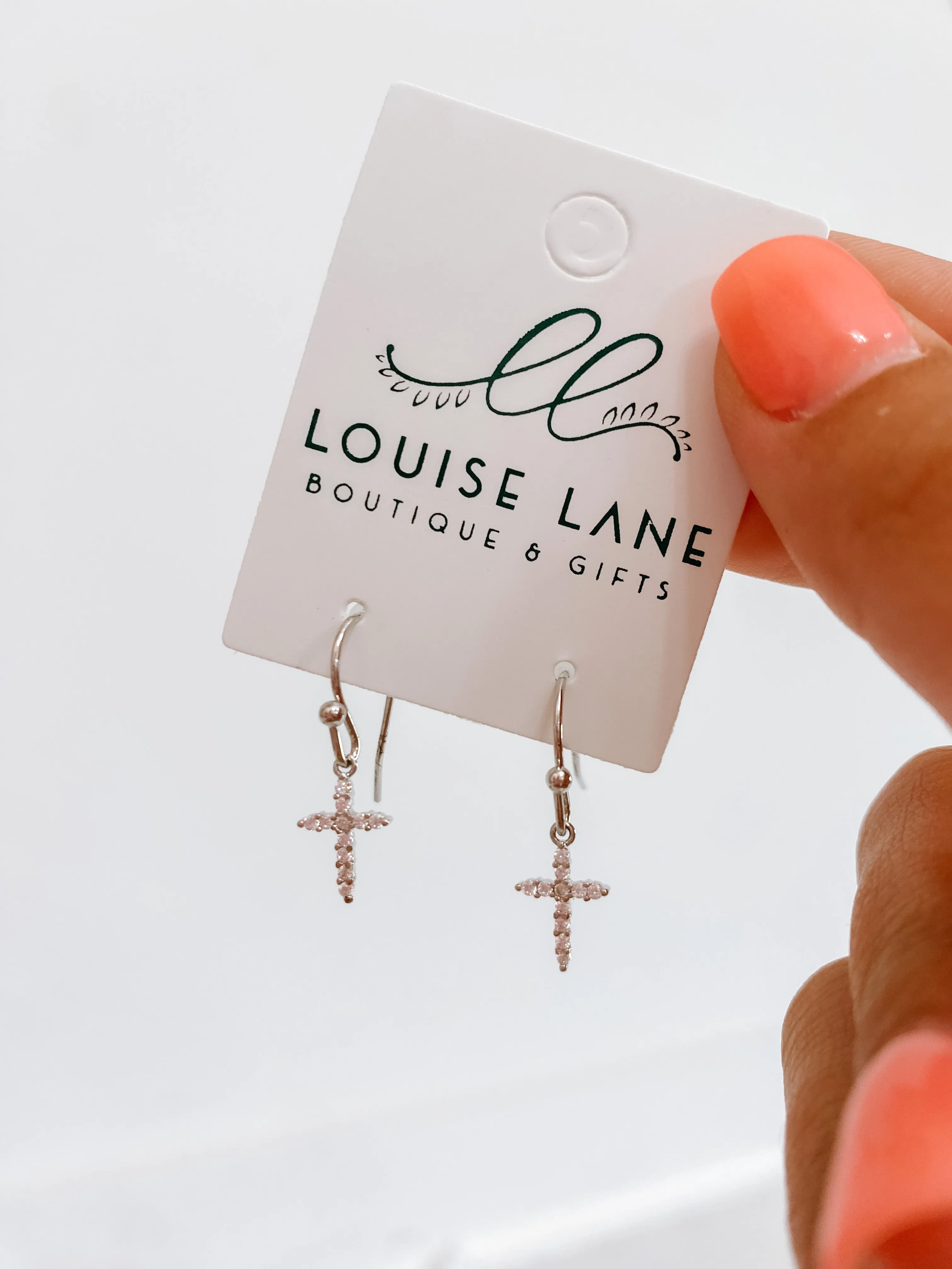 Dainty Cross Earrings