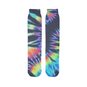 Dark Tie Dye Tube Socks