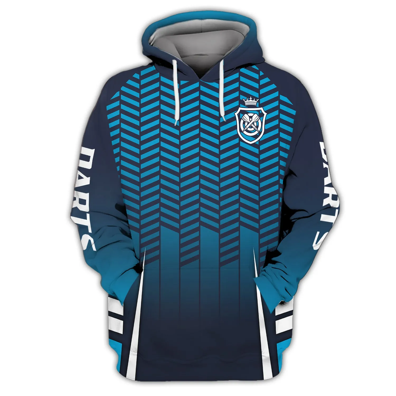 Dart Board Blue 3D Printed Shirts