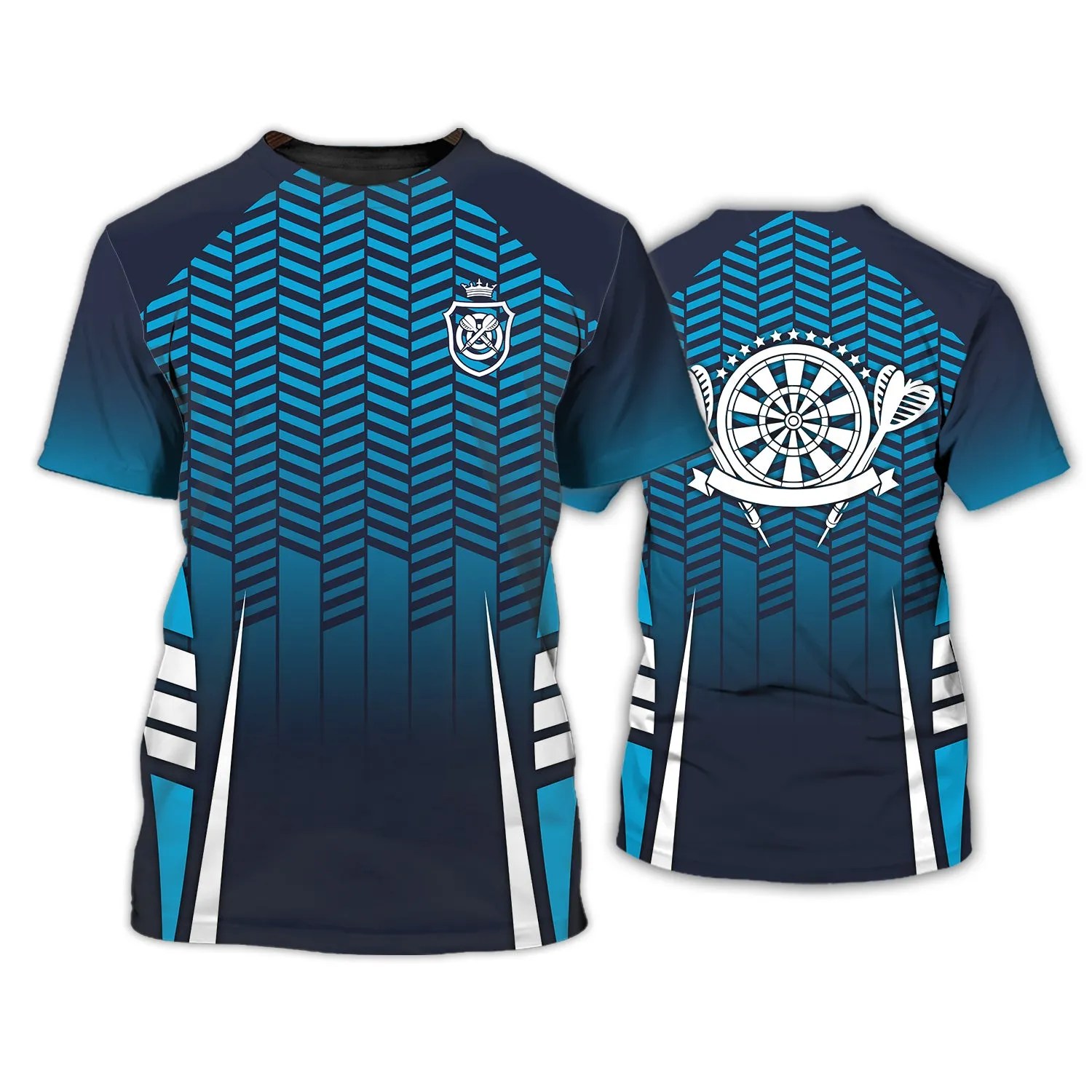 Dart Board Blue 3D Printed Shirts