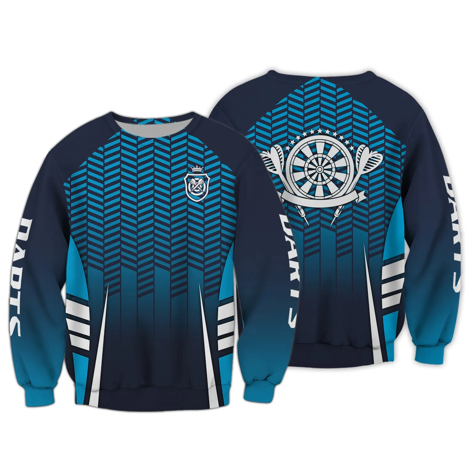 Dart Board Blue 3D Printed Shirts